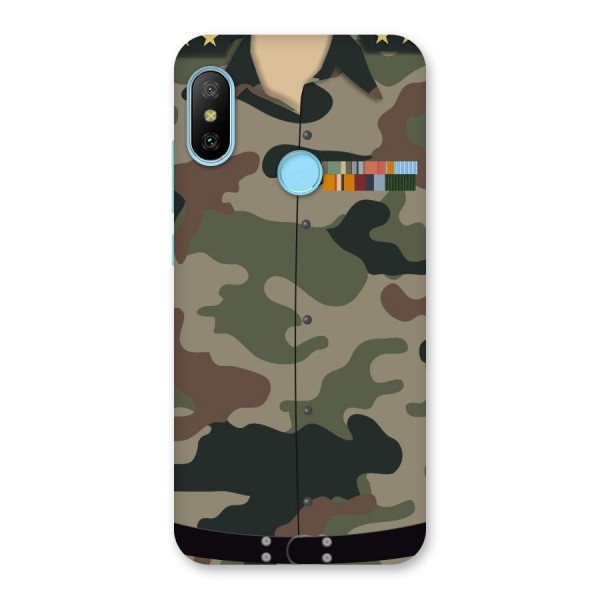 Army Uniform Back Case for Redmi 6 Pro