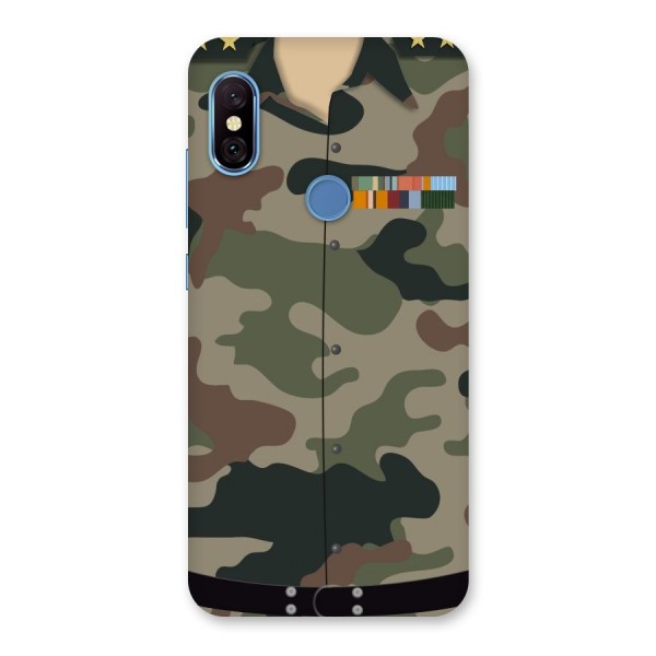 Army Uniform Back Case for Redmi Note 6 Pro