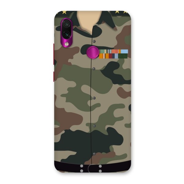 Army Uniform Back Case for Redmi Note 7 Pro