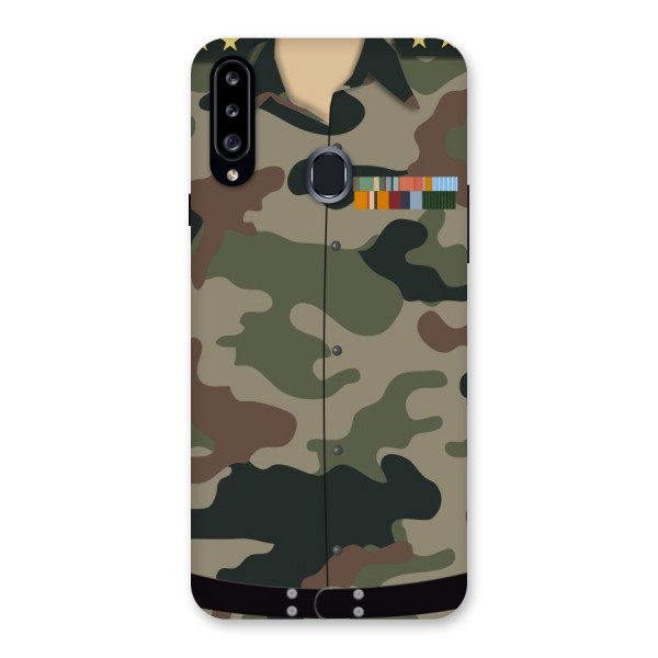 Army Uniform Back Case for Samsung Galaxy A20s