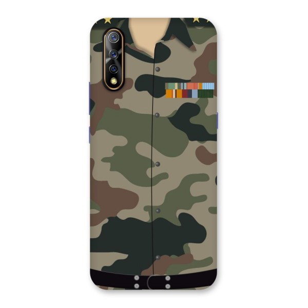 Army Uniform Back Case for Vivo S1