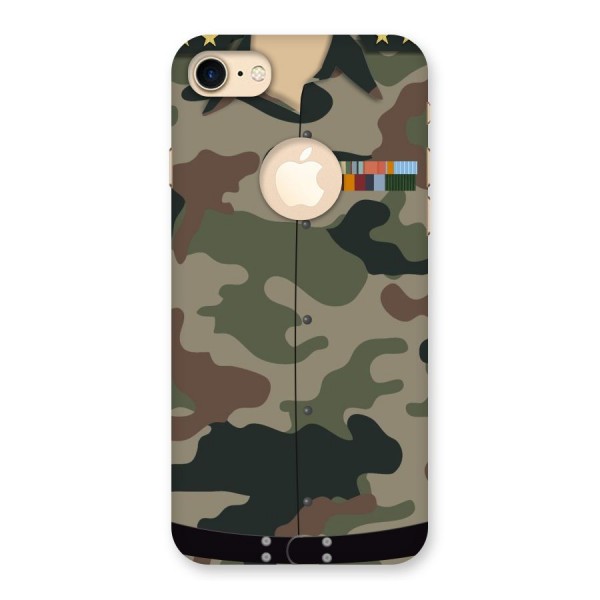 Army Uniform Back Case for iPhone 7 Logo Cut