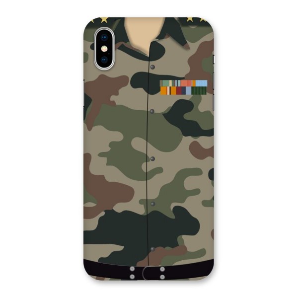 Army Uniform Back Case for iPhone XS