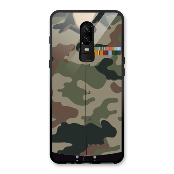 Army Uniform Glass Back Case for OnePlus 6