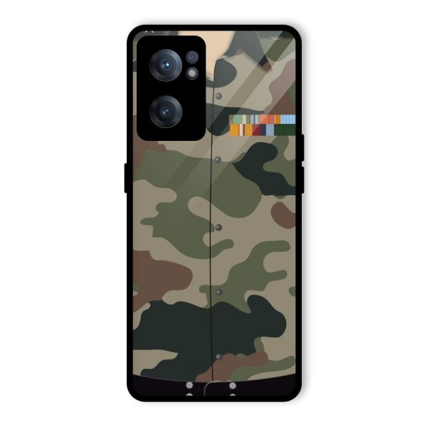 Army Uniform Glass Back Case for OnePlus Nord CE 2 5G