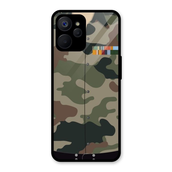Army Uniform Glass Back Case for Realme 9i 5G