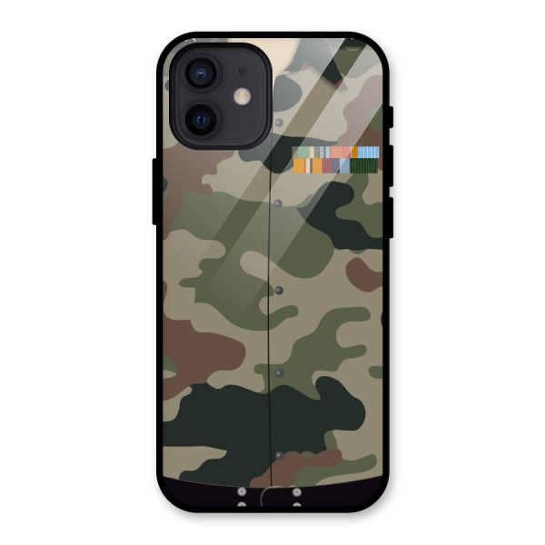 Army Uniform Glass Back Case for iPhone 12