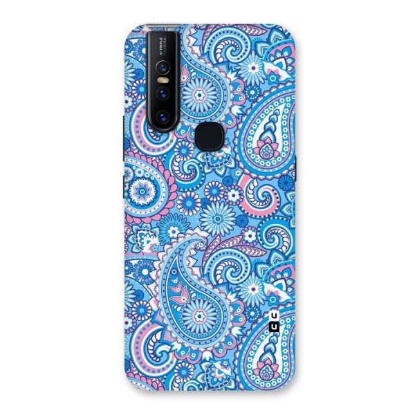 Artistic Blue Art Back Case for Vivo V15