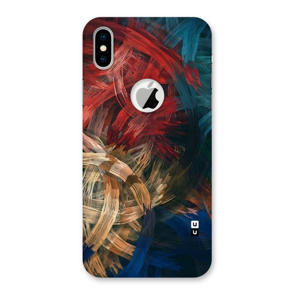 Artsy Colors Back Case for iPhone XS Logo Cut