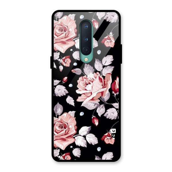 Artsy Floral Glass Back Case for OnePlus 8