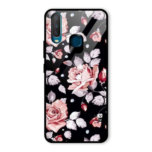 Artsy Floral Glass Back Case for Vivo Y12