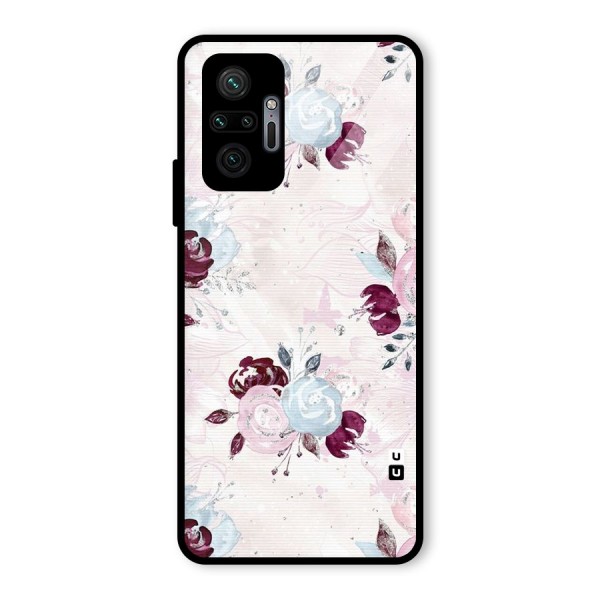 Artsy Florasy Glass Back Case for Redmi Note 10 Pro Max