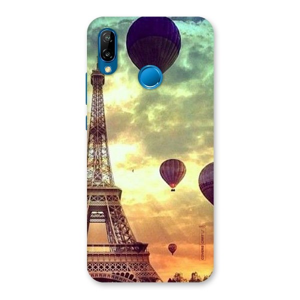 Artsy Hot Balloon And Tower Back Case for Huawei P20 Lite