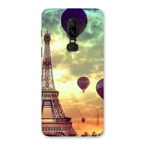 Artsy Hot Balloon And Tower Back Case for OnePlus 6