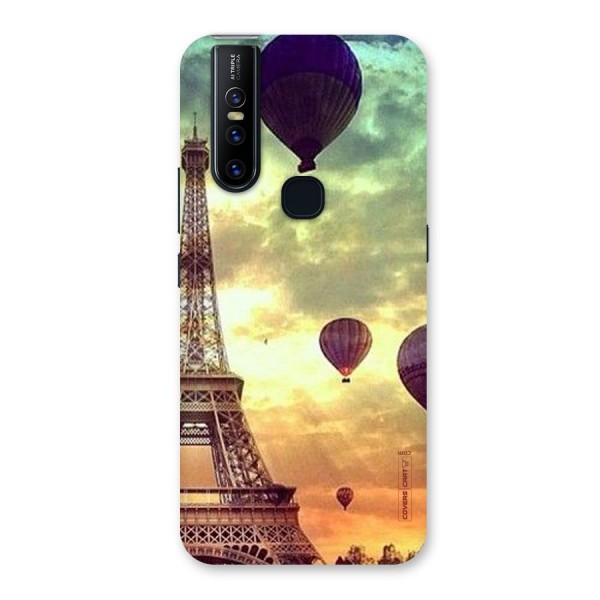 Artsy Hot Balloon And Tower Back Case for Vivo V15