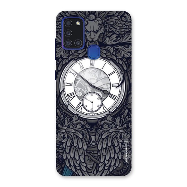 Artsy Wall Clock Back Case for Galaxy A21s