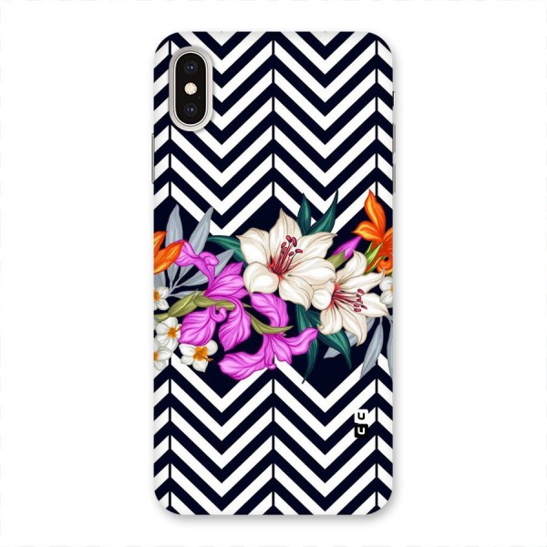 Artsy ZigZag Floral Back Case for iPhone XS Max