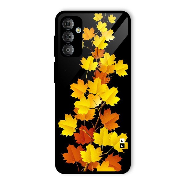 Autumn Forest Leaves Glass Back Case for Galaxy F23