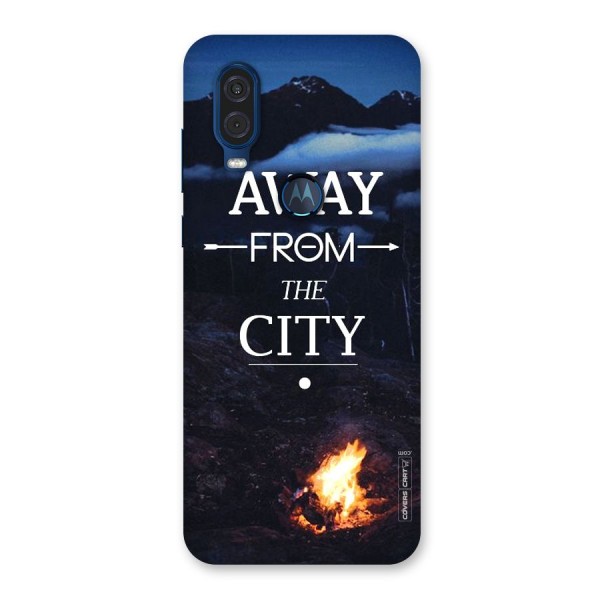 Away From City Back Case for Motorola One Vision