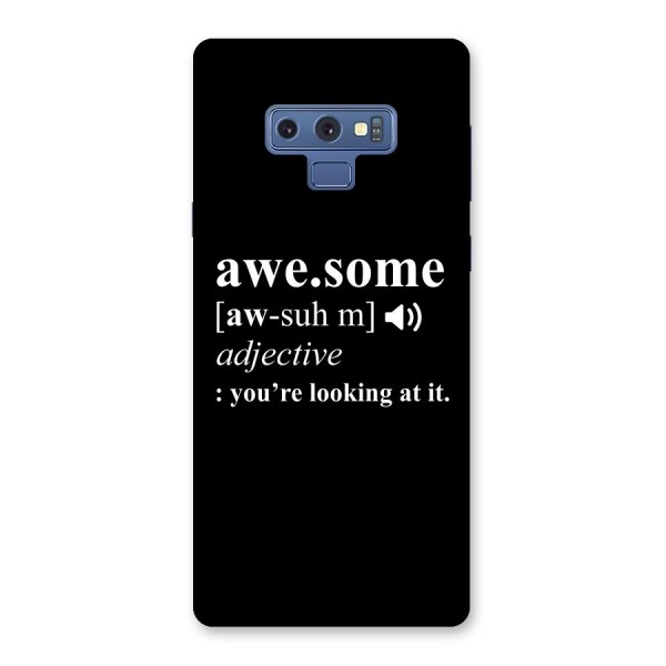 Awesome Looking at it Back Case for Galaxy Note 9