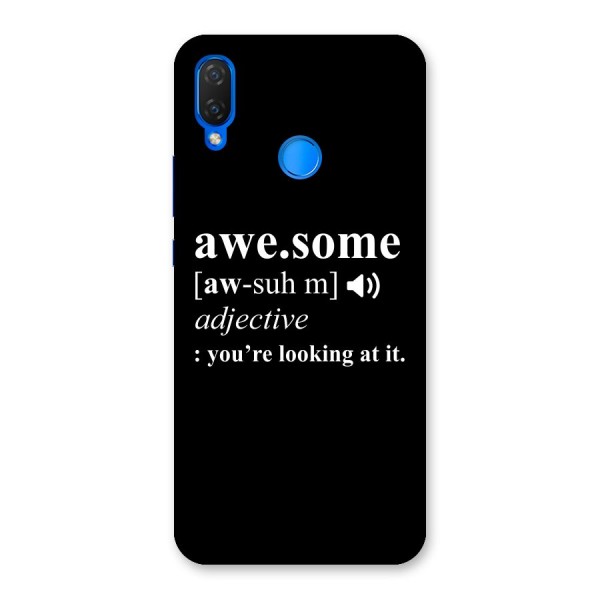 Awesome Looking at it Back Case for Huawei Nova 3i