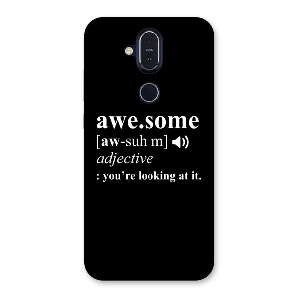 Awesome Looking at it Back Case for Nokia 8.1