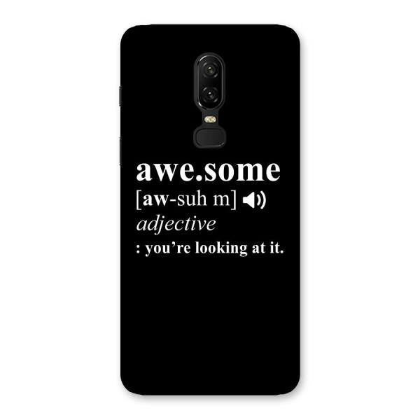 Awesome Looking at it Back Case for OnePlus 6