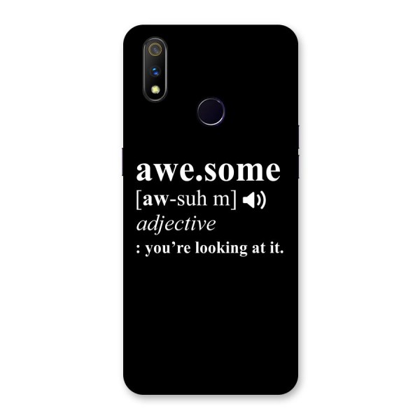 Awesome Looking at it Back Case for Realme 3 Pro