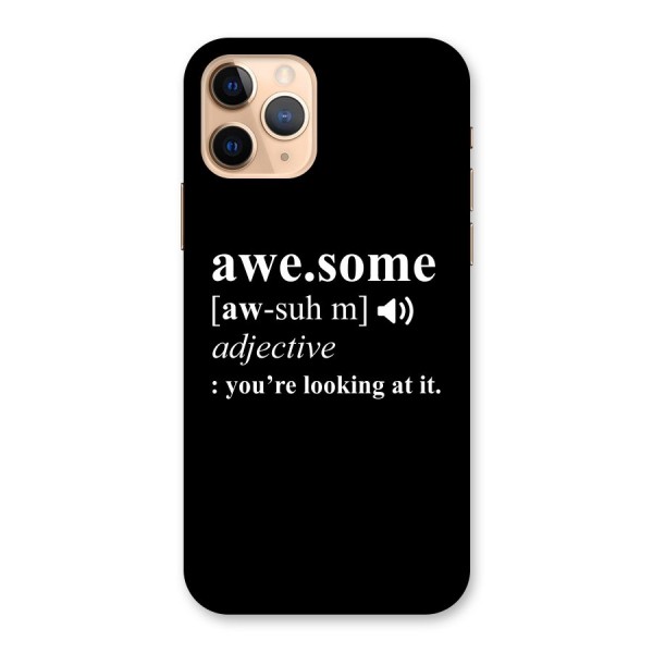 Awesome Looking at it Back Case for iPhone 11 Pro
