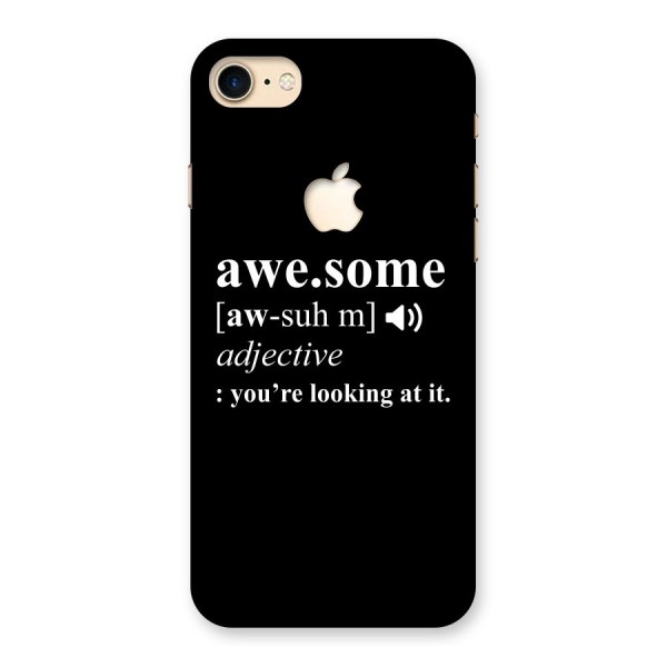 Awesome Looking at it Back Case for iPhone 7 Apple Cut