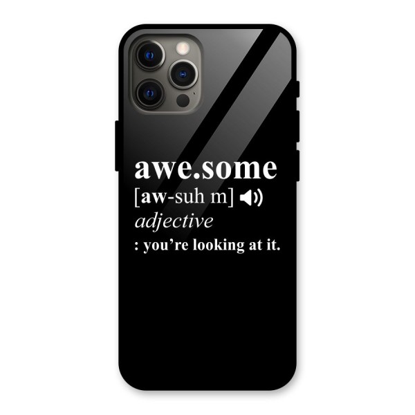 Awesome Looking at it Glass Back Case for iPhone 12 Pro Max