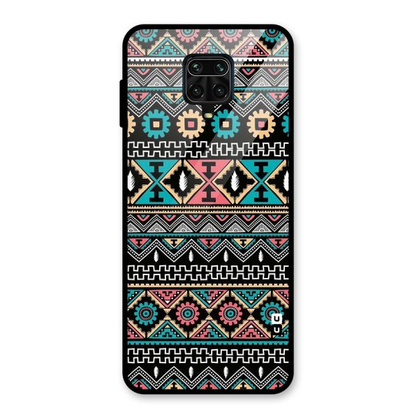 Aztec Beautiful Creativity Glass Back Case for Redmi Note 9 Pro