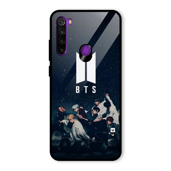 BTS Army All Glass Back Case for Redmi Note 8