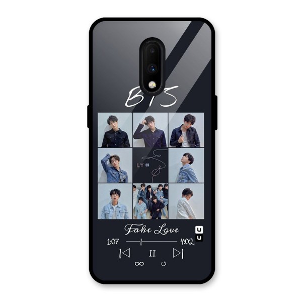 BTS Fake Love Glass Back Case for OnePlus 7