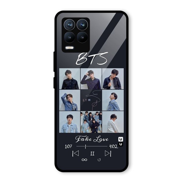 BTS Fake Love Glass Back Case for Realme 8 Pro