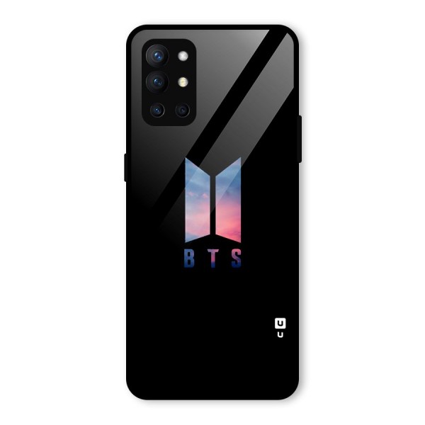 BTS Logo Sky Glass Back Case for OnePlus 9R