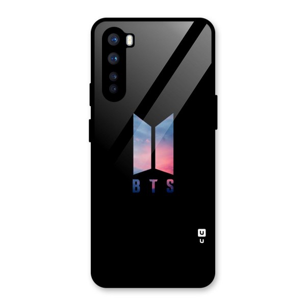 BTS Logo Sky Glass Back Case for OnePlus Nord