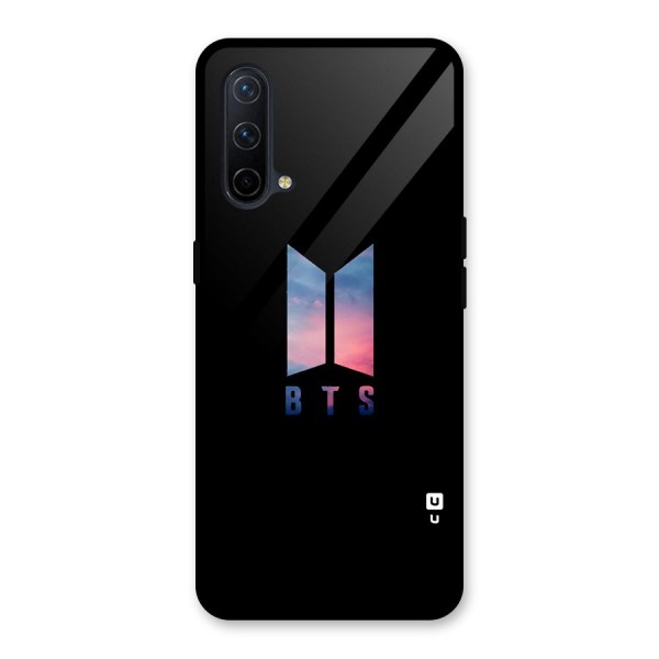 BTS Logo Sky Glass Back Case for OnePlus Nord CE 5G