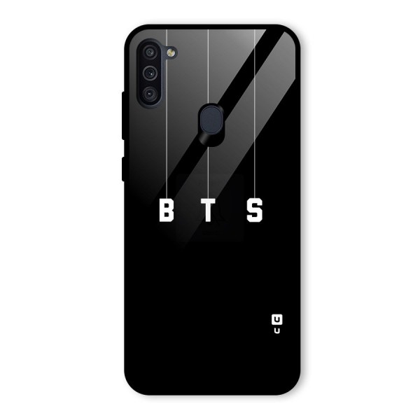 BTS Strings Glass Back Case for Galaxy M11