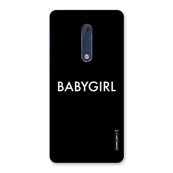 Baby Girl Back Case for Nokia 5
