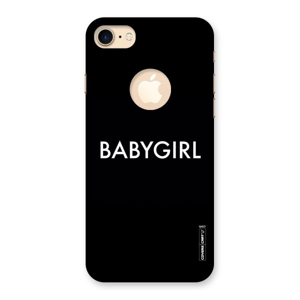 Baby Girl Back Case for iPhone 7 Logo Cut