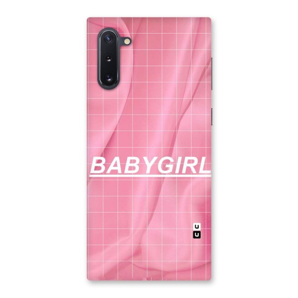 Baby Girl Check Back Case for Galaxy Note 10