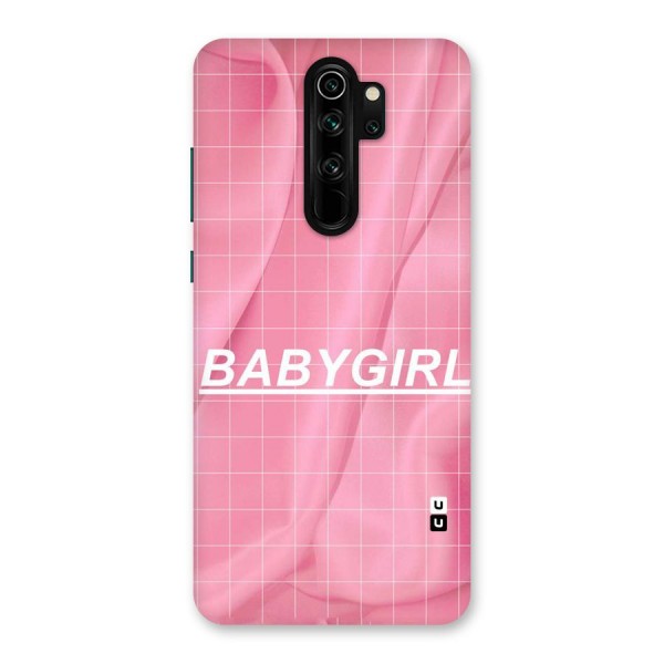 Baby Girl Check Back Case for Redmi Note 8 Pro