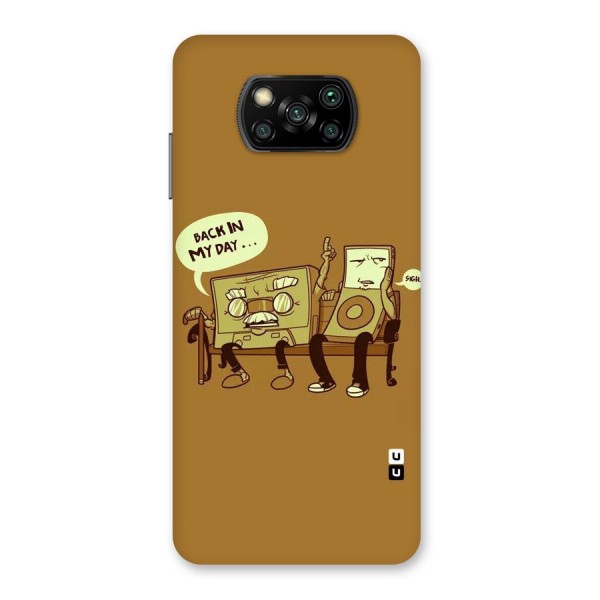 Back In Day Casette Back Case for Poco X3