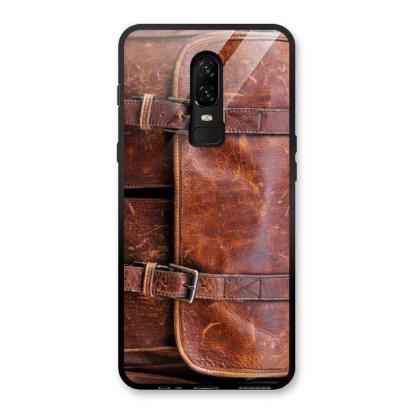 Bag Design (Printed) Glass Back Case for OnePlus 6