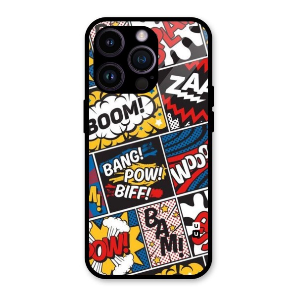 Bam Pattern Glass Back Case for iPhone 14 Pro