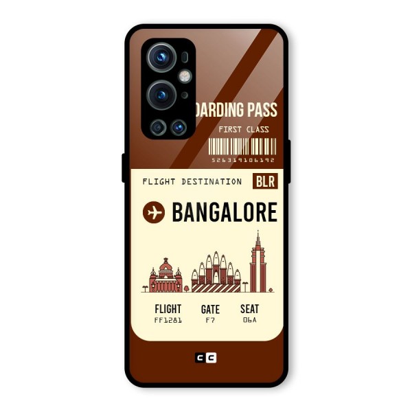 Bangalore Boarding Pass Glass Back Case for OnePlus 9 Pro