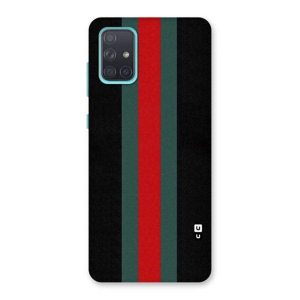 Basic Colored Stripes Back Case for Galaxy A71