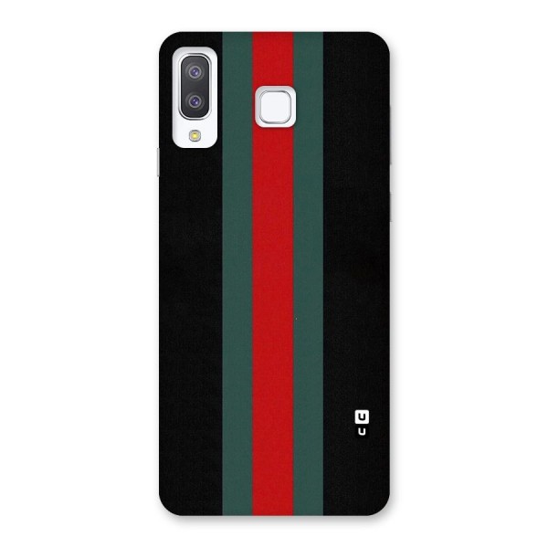 Basic Colored Stripes Back Case for Galaxy A8 Star