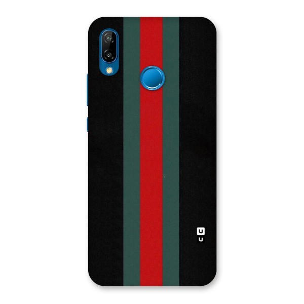 Basic Colored Stripes Back Case for Huawei P20 Lite